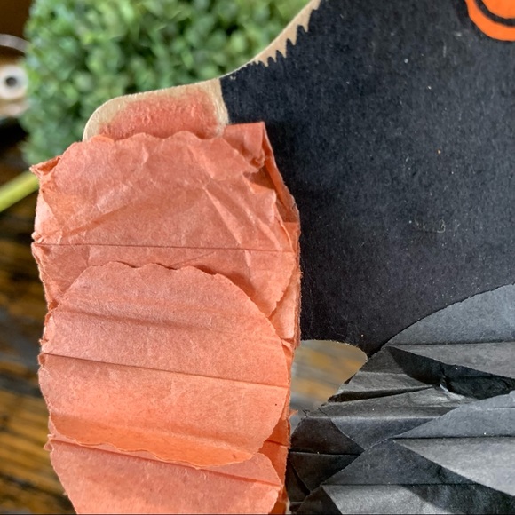 1940’s Beistle Halloween Dancing Cat Honeycomb Decor Party Decoration Original - Picture 9 of 13